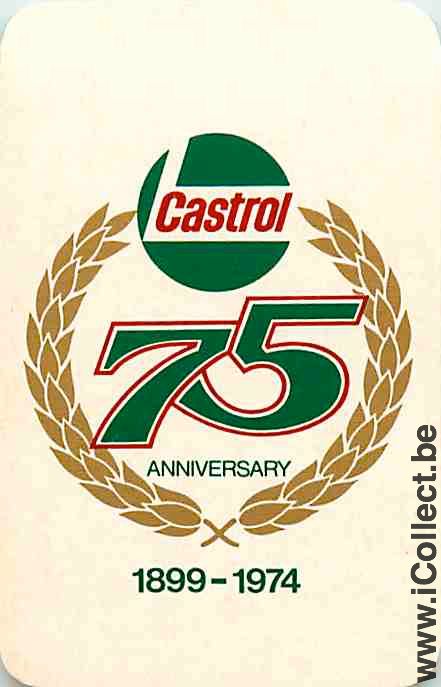 Single Swap Playing Cards Motor Oil Castrol 75th (PS14-12C) - Click Image to Close